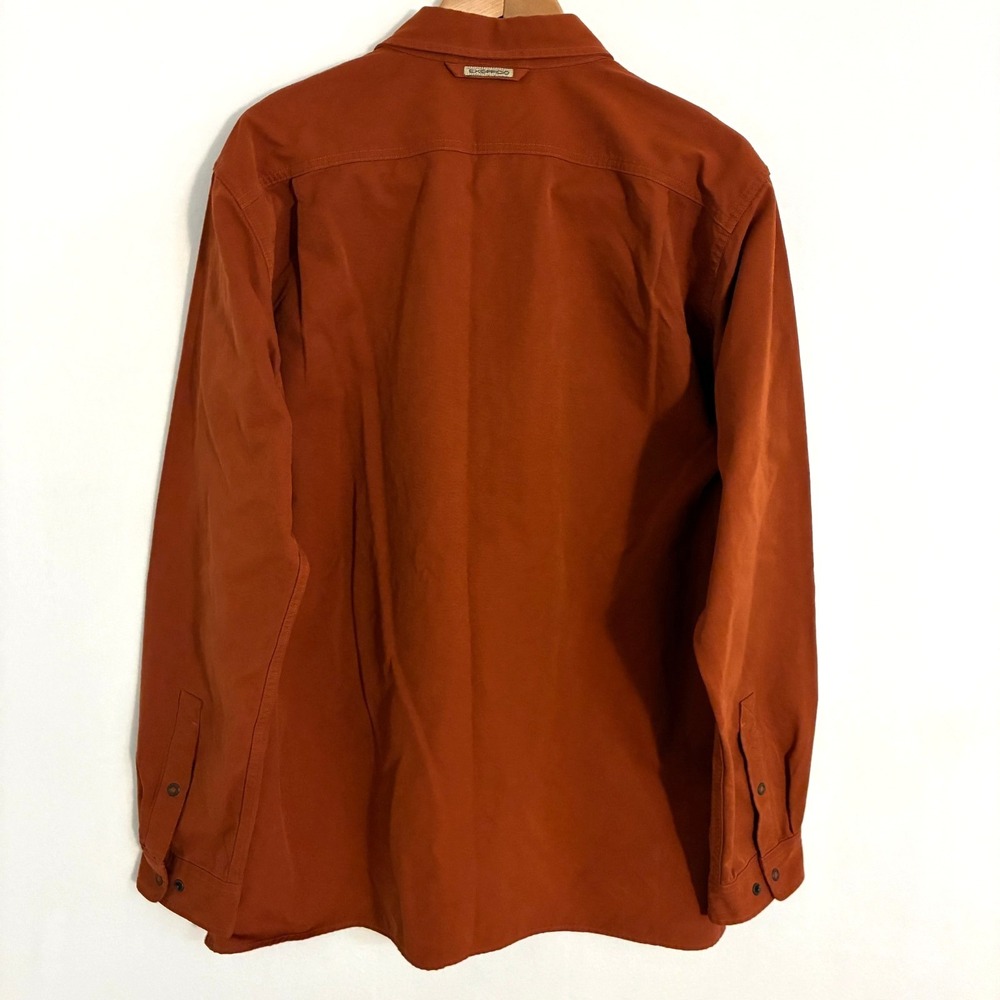 Exofficio Shirt Mens L Snap Up Long Sleeve Heavyweight Hiking Travel Gorpcore - Picture 5 of 9